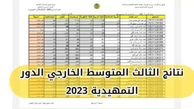 نتائج الثالث المتوسط 2023 بالعراق