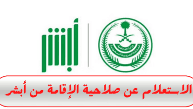 خطوات الاستعلام عن صلاحية الإقامة عن طريق ابشر