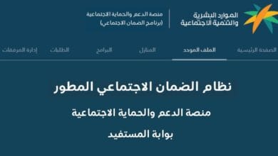 شروط الضمان الاجتماعي المطور للمتزوجه